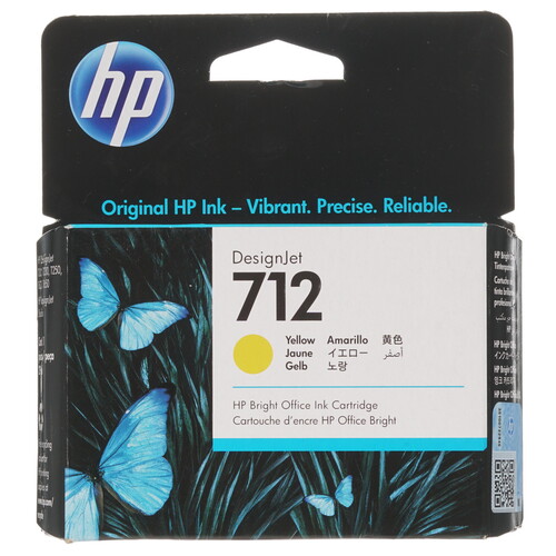 Купить Картридж HP 712 (3ED69A) желтый в интернет-магазине DNS. Характеристики, цена HP 712 (3ED69A) | 4715812.
