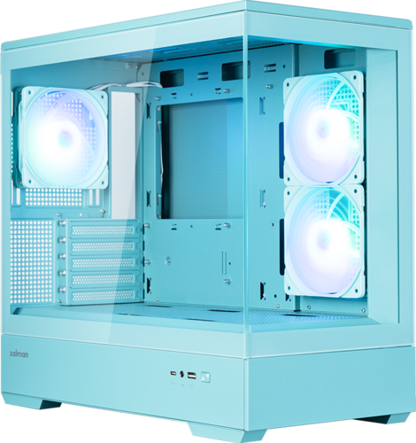 Купить Корпус ZALMAN P30 Mint V2  голубой в интернет-магазине DNS. Характеристики, цена ZALMAN P30 Mint V2 | 5641276.