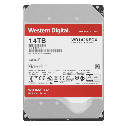 Купить 14 ТБ Жесткий диск WD Red Pro [WD142KFGX] в интернет-магазине DNS. Характеристики, цена WD Red Pro | 5478560.