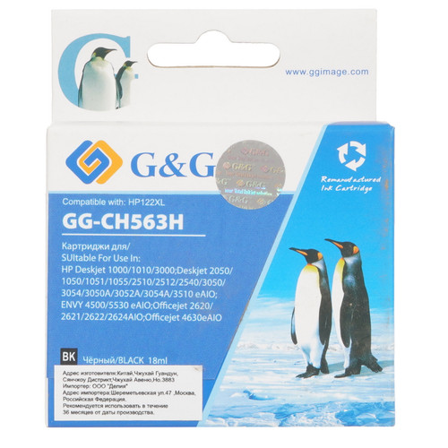 Купить Картридж G&G GG-CH563H черный в интернет-магазине DNS. Характеристики, цена G&G GG-CH563H | 9914379.