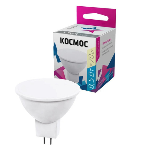 Купить Комплект светодиодных ламп Космос Lksm_LED8.5wJCDRC30 в интернет-магазине DNS. Характеристики, цена Космос Lksm_LED8.5wJCDRC30 | 9303145.