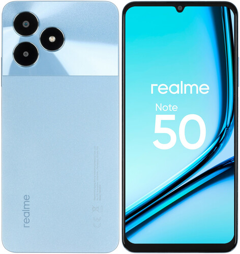 Купить 6.74" Смартфон realme Note 50 64 ГБ голубой в интернет-магазине DNS. Характеристики, цена realme Note 50 | 5445217.