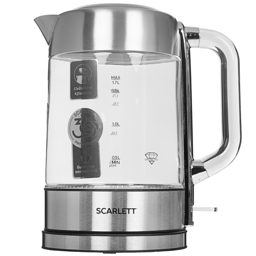 Купить Электрочайник Scarlett SC-EK27G110 серебристый в интернет-магазине DNS. Характеристики, цена Scarlett SC-EK27G110 | 9398970.