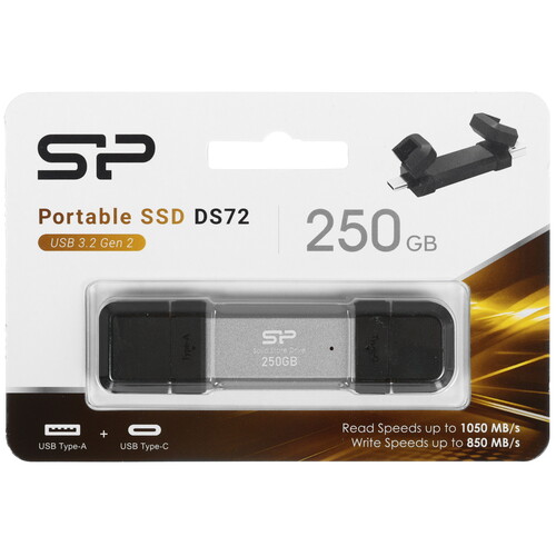 Купить 250 ГБ Внешний SSD Silicon Power DS72 [SP250GBUC3S72V1G] в интернет-магазине DNS. Характеристики, цена Silicon Power DS72 | 5647047.