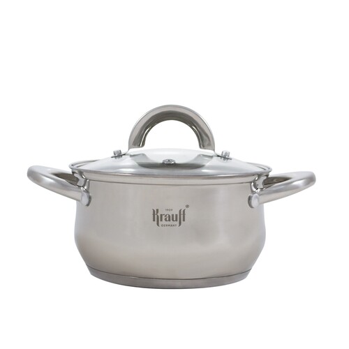 Купить Кастрюля Krauff Casseroles 26-238-073 1.7 л 16 см серебристый в интернет-магазине DNS. Характеристики, цена Krauff Casseroles 26-238-073 | 9233971.