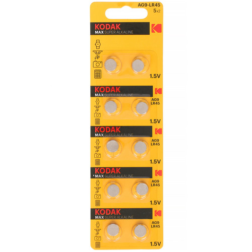 Купить Батарейка Kodak MAX LR45 (AG9/G9/LR936/394A/194) в интернет-магазине DNS. Характеристики, цена Kodak MAX | 4741274.