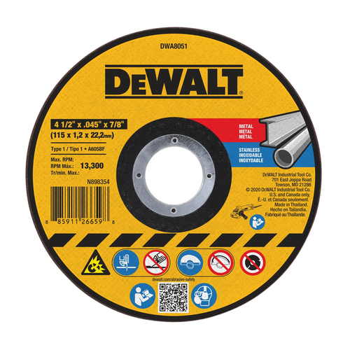 Купить Диск отрезной DeWalt DWA8051 в интернет-магазине DNS. Характеристики, цена DeWalt DWA8051 | 5939719.