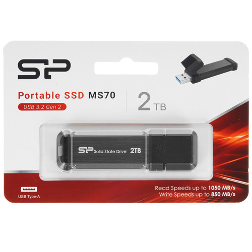 Купить 2000 ГБ Внешний SSD Silicon Power MS70 [SP002TBUF3S70V1G] в интернет-магазине DNS. Характеристики, цена Silicon Power MS70 | 5441685.