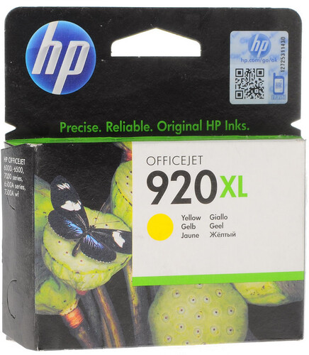 Купить Картридж HP 920XL (CD974AE) желтый в интернет-магазине DNS. Характеристики, цена HP 920XL (CD974AE) | 0115661.