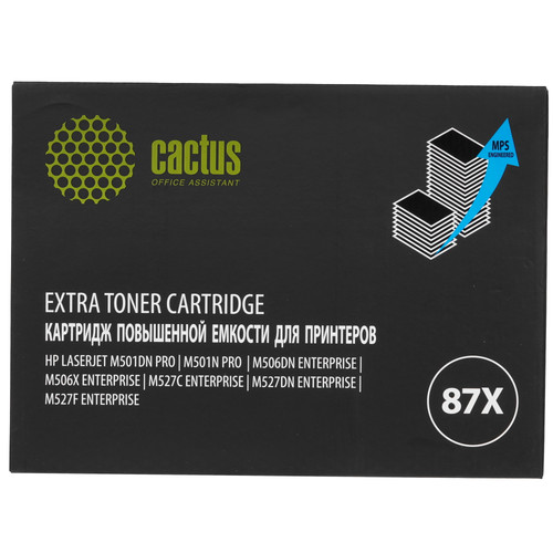 Купить Картридж лазерный Cactus CS-CF287X-MPS черный, с чипом в интернет-магазине DNS. Характеристики, цена Cactus CS-CF287X-MPS | 8159122.