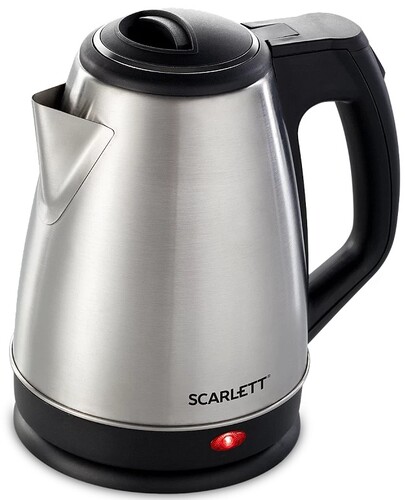 Купить Электрочайник Scarlett SC-EK21S25 серебристый в интернет-магазине DNS. Характеристики, цена Scarlett SC-EK21S25 | 1050824.