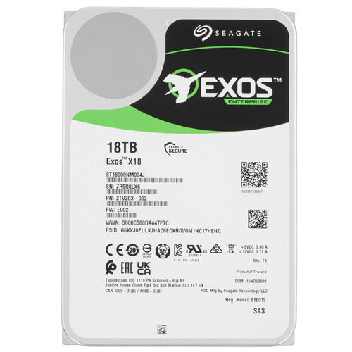 Купить LFF (3.5") Серверный HDD Seagate Exos X18 в интернет-магазине DNS. Характеристики, цена Seagate Exos X18 | 5068321.