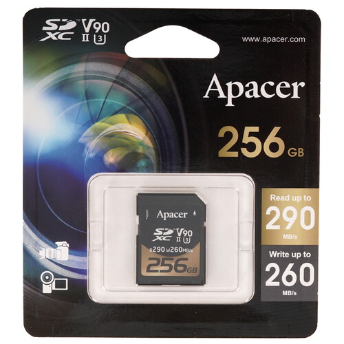 Купить Карта памяти Apacer SDXC 256 ГБ [AP256GSDXC10V9-R] в интернет-магазине DNS. Характеристики, цена  | 5456937.