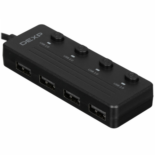 Купить USB-разветвитель DEXP EU-341U в интернет-магазине DNS. Характеристики, цена DEXP EU-341U | 9265518.
