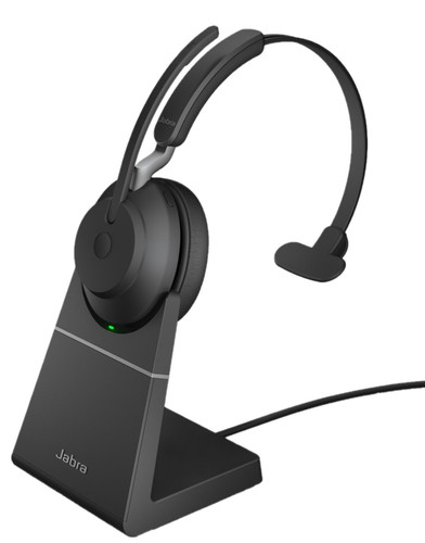Купить Беспроводная моногарнитура Jabra Evolve2 65 + Док-станция черный 2020 в интернет-магазине DNS. Характеристики, цена Jabra Evolve2 65 | 5363050.