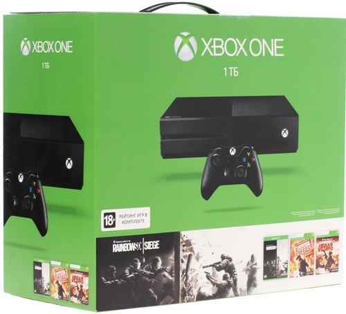 Купить Игровая приставка Microsoft Xbox ONE Black 1 Tb + Игры "Rainbow ...