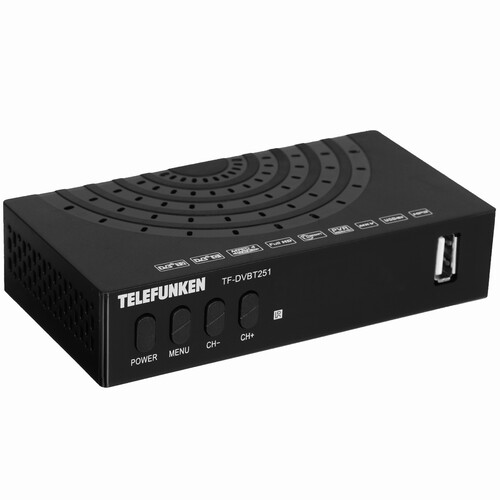 Купить Приставка для цифрового ТВ Telefunken TF-DVBT251 черный в ...