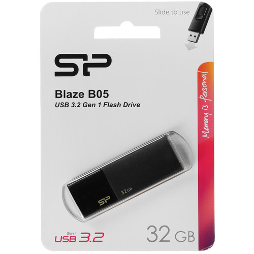 Купить Память USB Flash 32 ГБ Silicon Power Blaze B05 [SP032GBUF3B05V1K] в интернет-магазине DNS. Характеристики, цена Silicon Power Blaze B05 | 5930861.