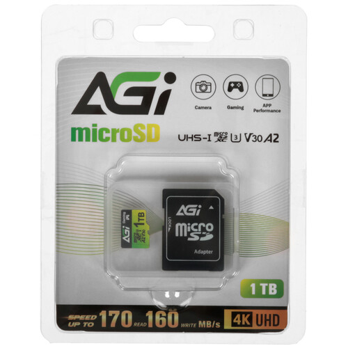 Купить Карта памяти AGI Supreme Pro TF138 microSDXC 1000 ГБ [AGI1T0GGSTF138-R2] в интернет-магазине DNS. Характеристики, цена  | 5621159.