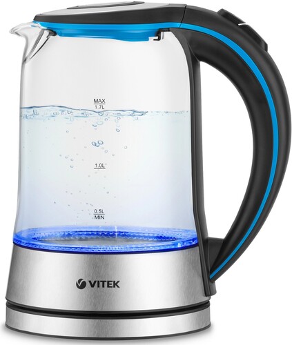 Купить Электрочайник Vitek VT-7028 серебристый в интернет-магазине DNS. Характеристики, цена Vitek VT-7028 | 1098009.