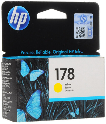 Купить Картридж HP 178 (CB320HE) желтый в интернет-магазине DNS. Характеристики, цена HP 178 (CB320HE) | 0109720.