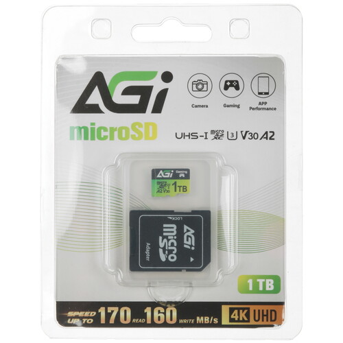 Купить Карта памяти AGI TF138 microSDXC 1024 ГБ [AGI1T0GGSTF138] в интернет-магазине DNS. Характеристики, цена  | 5471001.