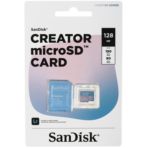 Купить Карта памяти Sandisk Creator microSDXC 128 ГБ [SDSQXAA-128G-IN6MS] в интернет-магазине DNS. Характеристики, цена  | 5635973.