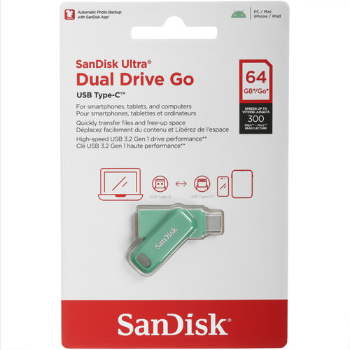 Купить Память OTG USB Flash 64 ГБ SanDisk Ultra Dual Drive Go [SDDDC3-064G-G46AG] в интернет-магазине DNS. Характеристики, цена SanDisk Ultra Dual Drive Go | 5635914.