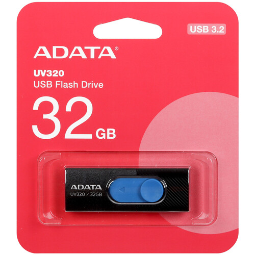 Купить Память USB Flash 32 ГБ A-Data UV320 [AUV320-32G-RBKBL] в интернет-магазине DNS. Характеристики, цена A-Data UV320 | 5450267.