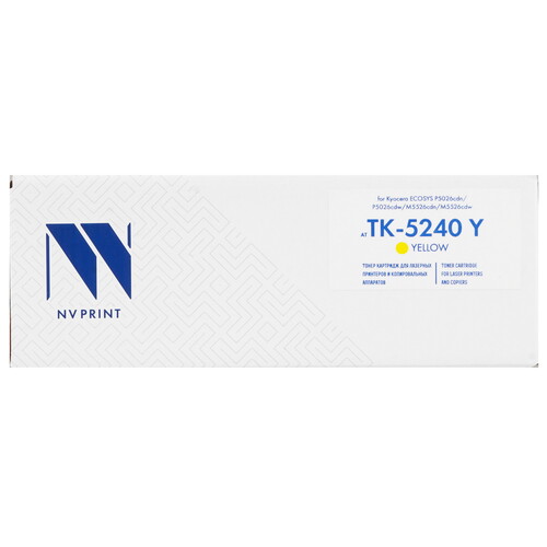 Купить Картридж лазерный NV-Print NV-TK-5240 желтый в интернет-магазине DNS. Характеристики, цена NV-Print NV-TK-5240 | 9095642.