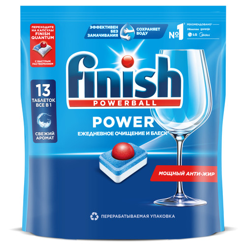 Купить Средство для ПММ Finish Power All in 1 в интернет-магазине DNS. Характеристики, цена Finish Power All in 1 | 5453619.