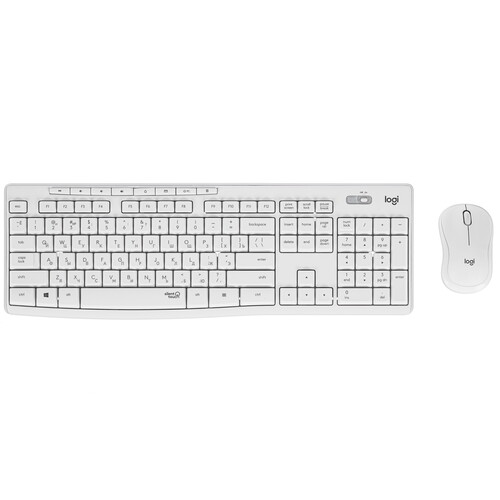 Купить Клавиатура+мышь беспроводная   Logitech Combo MK295 White белый в интернет-магазине DNS. Характеристики, цена Logitech Combo MK295 White | 5074619.