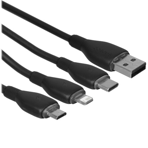 Купить Кабель Baseus Lightning 8-pin, micro USB-B, USB Type-C - USB Type-A черный 1.3 м в интернет-магазине DNS. Характеристики, цена Baseus Ultra-Fast | 5627512.