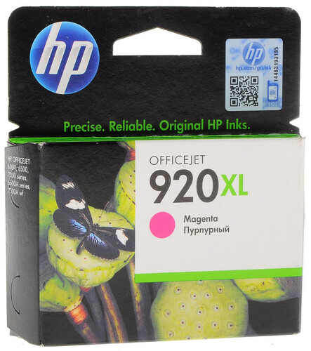 Купить Картридж HP 920XL (CD973AE) пурпурный в интернет-магазине DNS. Характеристики, цена HP 920XL (CD973AE) | 0115660.