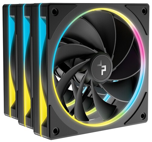 Купить Комплект реверсных вентиляторов DEEPCOOL FL12R SE 3IN1 [R-FL12RSE-BKAPN3-G] черный в интернет-магазине DNS. Характеристики, цена DEEPCOOL FL12R SE 3IN1 | 5641369.