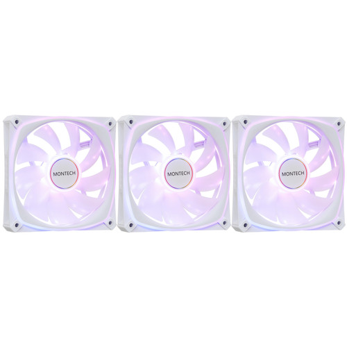 Купить Комплект вентиляторов Montech AX120 PRO [AX120 PRO 3 in 1 Pack (W)] белый в интернет-магазине DNS. Характеристики, цена Montech AX120 PRO | 5637657.