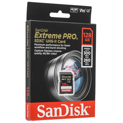 Купить Карта памяти SanDisk Extreme Pro SDXC 128 ГБ [SDSDXDK-128G-GN4IN] в интернет-магазине DNS. Характеристики, цена  | 5470868.
