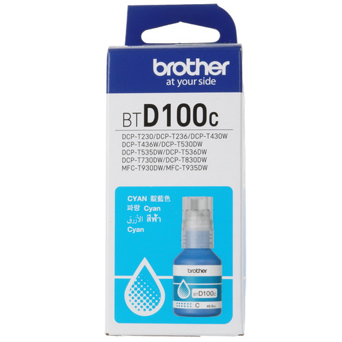 Купить Чернила водорастворимые Brother BTD100C голубой в интернет-магазине DNS. Характеристики, цена Brother BTD100C | 5647746.