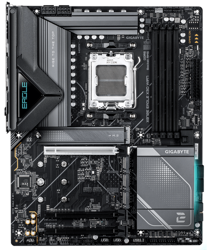 Купить Материнская плата GIGABYTE X870E EAGLE X3D WIFI7 в интернет-магазине DNS. Характеристики, цена GIGABYTE X870E EAGLE X3D WIFI7 | 5660217.
