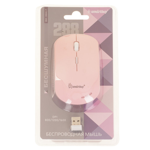 Купить Мышь беспроводная Smartbuy 288 [SBM-288AG-P] розовый в интернет-магазине DNS. Характеристики, цена Smartbuy 288 | 9328607.