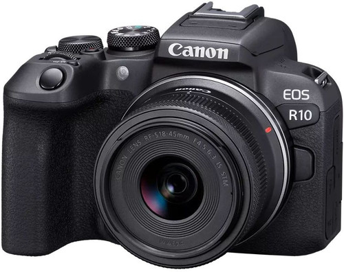 Купить Беззеркальный фотоаппарат Canon EOS R10 Kit 18-45 mm IS STM черный в интернет-магазине DNS. Характеристики, цена Canon EOS R10 Kit 18-45 mm IS STM | 9311702.