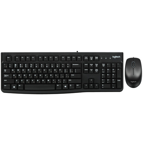 Купить Клавиатура+мышь  проводная  Logitech Desktop MK120 черный в интернет-магазине DNS. Характеристики, цена Logitech Desktop MK120 | 5464666.