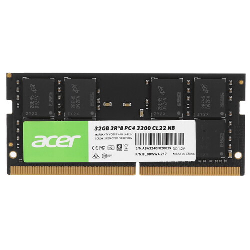 Купить Оперативная память SODIMM Acer SD100 [BL.9BWWA.217] 32 ГБ в интернет-магазине DNS. Характеристики, цена Acer SD100 | 5447175.