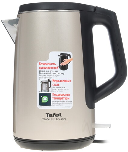 Купить Электрочайник Tefal Safe to touch KO371I30 бежевый в интернет-магазине DNS. Характеристики, цена Tefal Safe to touch KO371I30 | 7951904.