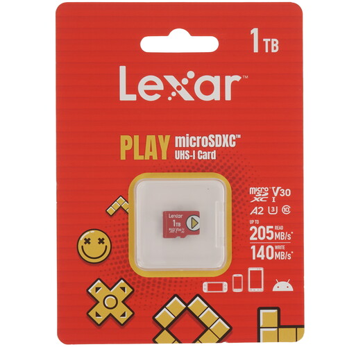 Купить Карта памяти Lexar PLAY microSDXC 1000 ГБ [LMSPLAY001T-BNSNG] в интернет-магазине DNS. Характеристики, цена  | 9262224.