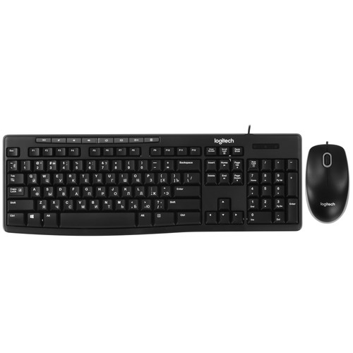 Купить Клавиатура+мышь  проводная  Logitech MK200 черный в интернет-магазине DNS. Характеристики, цена Logitech MK200 | 5472002.