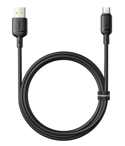Купить Кабель Baseus USB Type-C - USB Type-A черный 1 м в интернет-магазине DNS. Характеристики, цена Baseus Silky | 5643623.