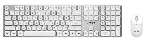 Купить Клавиатура+мышь беспроводная   MSI FORGE K210 Wireless Combo White белый в интернет-магазине DNS. Характеристики, цена MSI FORGE K210 Wireless Combo White | 5921997.