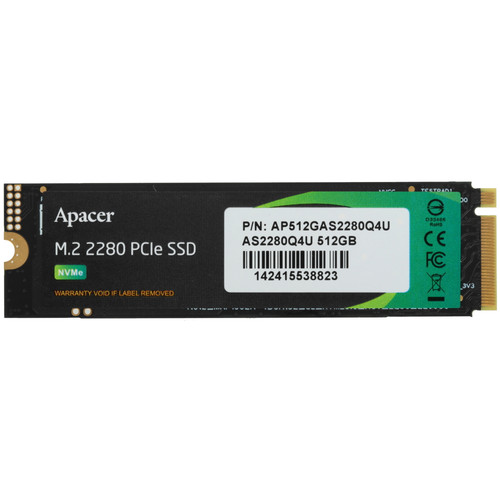 Купить 512 ГБ M.2 NVMe накопитель Apacer AS2280Q4U [AP512GAS2280Q4U-1] в интернет-магазине DNS. Характеристики, цена Apacer AS2280Q4U | 5453667.