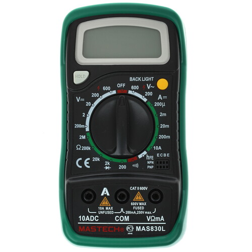 Купить Мультиметр Mastech MAS830L в интернет-магазине DNS. Характеристики, цена Mastech MAS830L | 1063813.